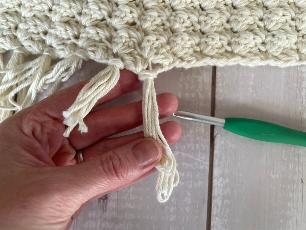 How to Add Fringe to a Scarf - Step by Step Photos
