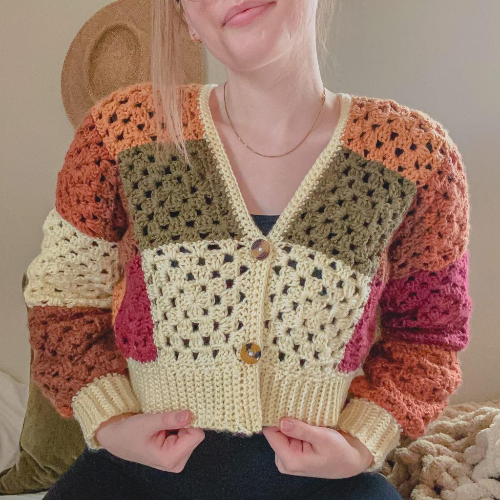 Crochet Cozy Granny Square Cardigan