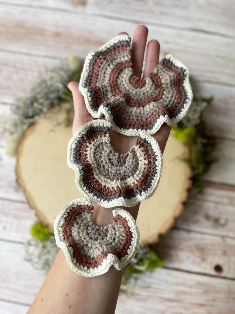 turkey tail mushroom crochet pattern