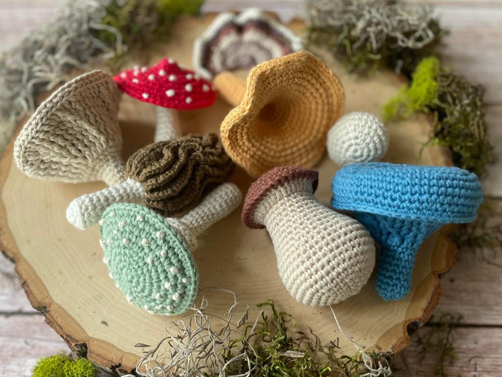 mushroom crochet pattern bundle