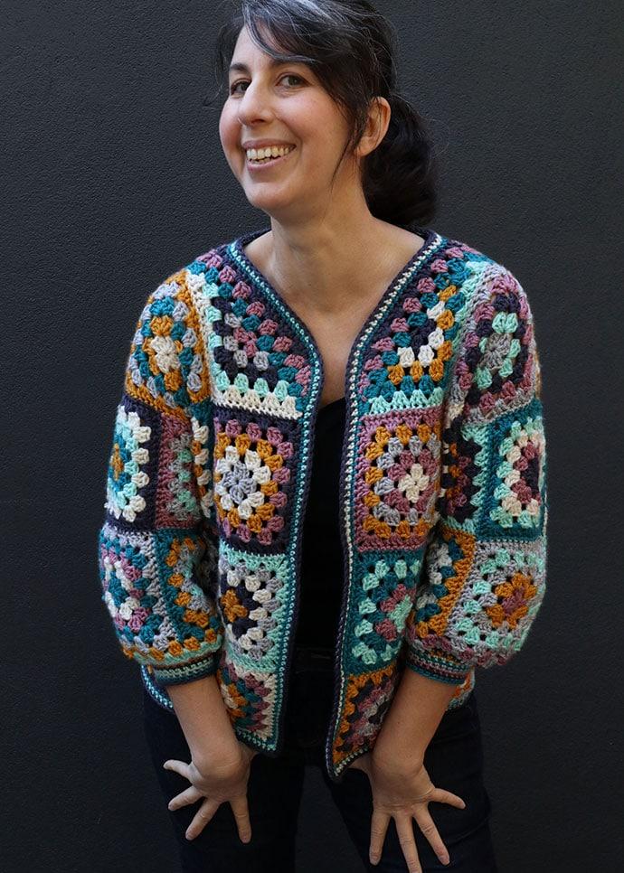 Everyday Granny Square Cardigan Crochet Pattern