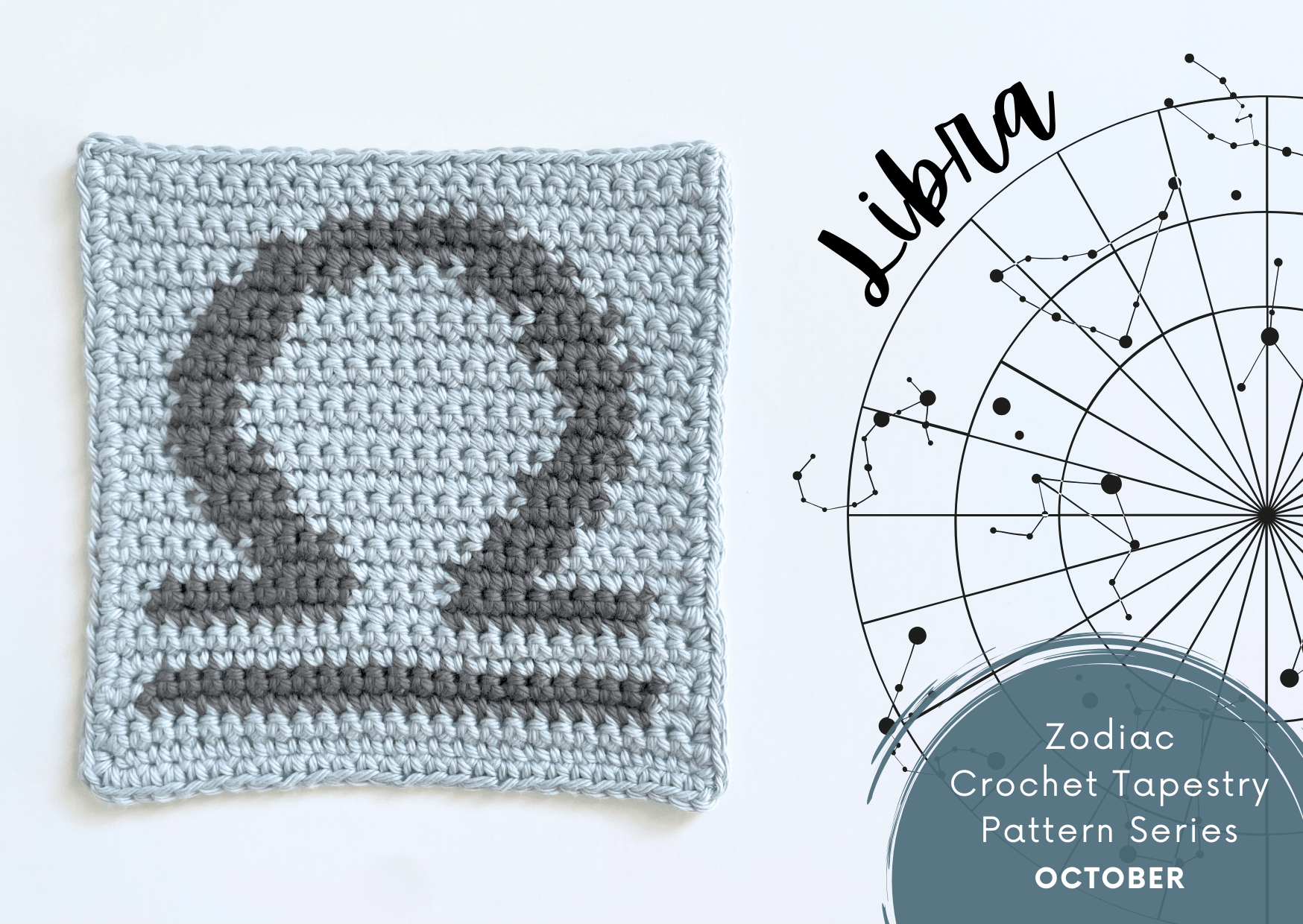 libra zodiac crochet pattern main image