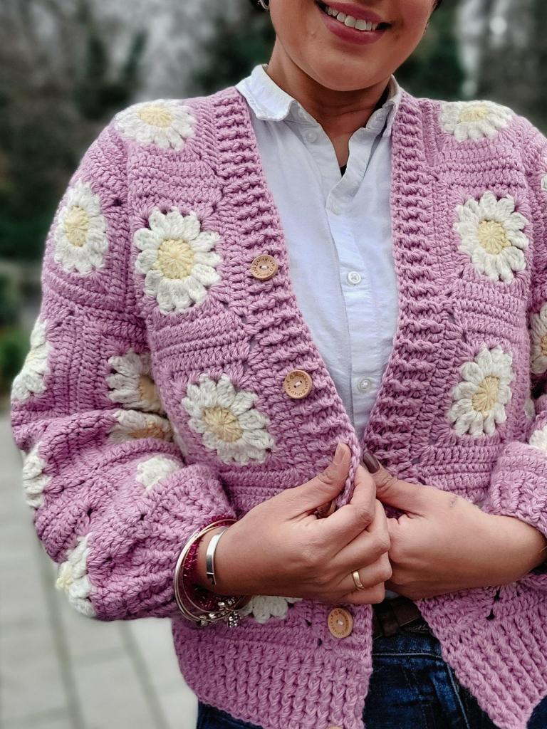 free granny square crochet sweater pattern