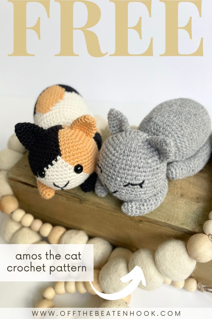 free crochet cat pattern pinterest pin