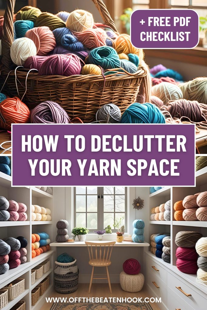 yarn organization pinterest pin