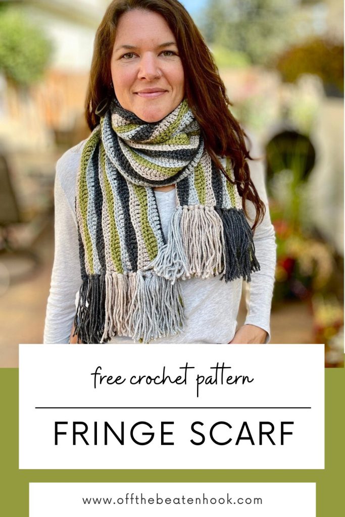 free crochet scarf pattern pinterest pin