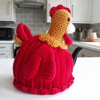 Image for Red Rooster Tea Cosy pattern by Birdlebee Williams Designs