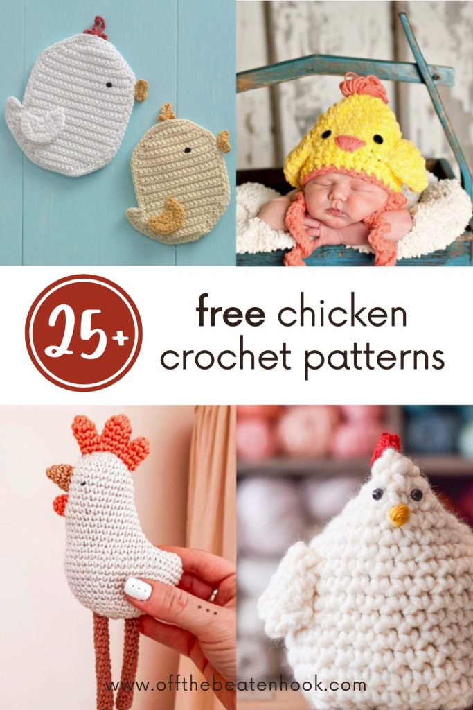 free crochet chicken patterns pinterest pin