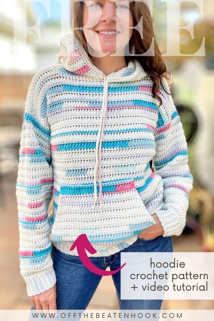 crochet hoodie pattern pinterest pin