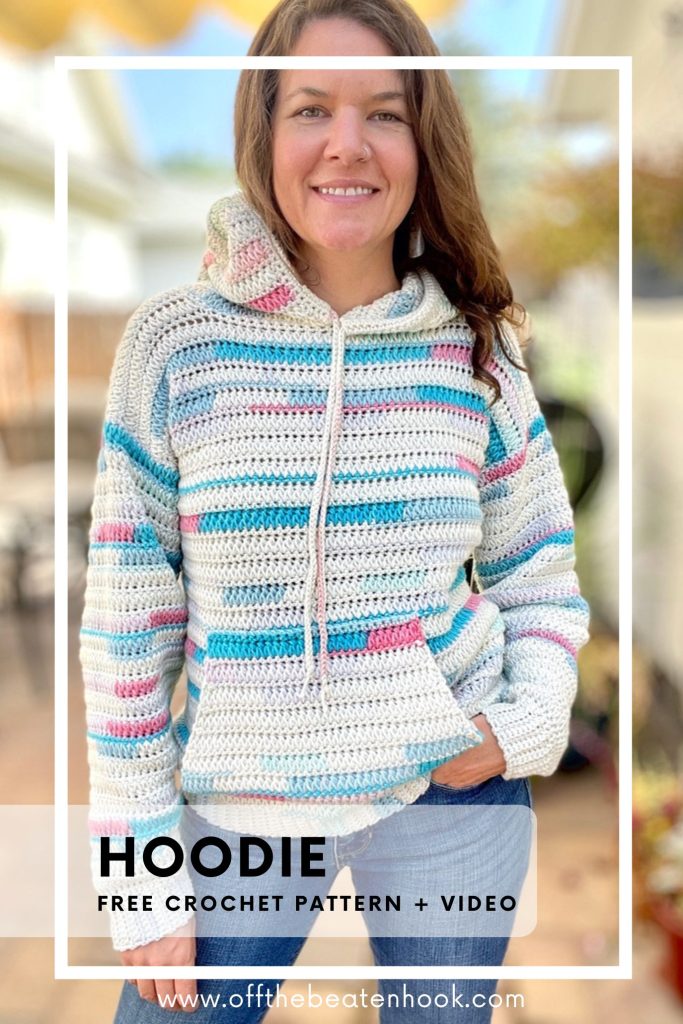 crochet hoodie pattern pinterest pin