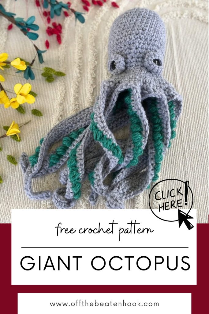giant octopus crochet pattern pinterest pin