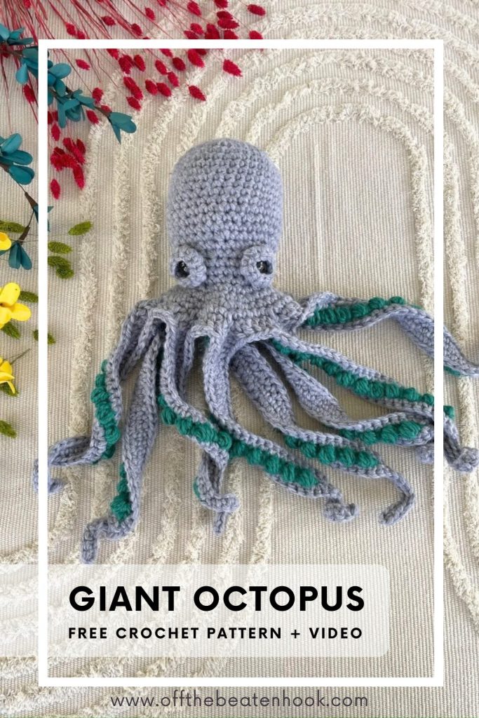 giant octopus crochet pattern pinterest pin
