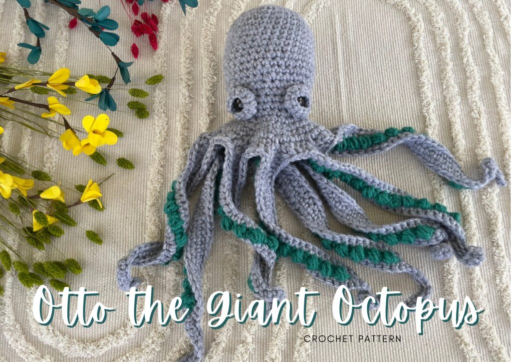giant octopus crochet pattern library graphic