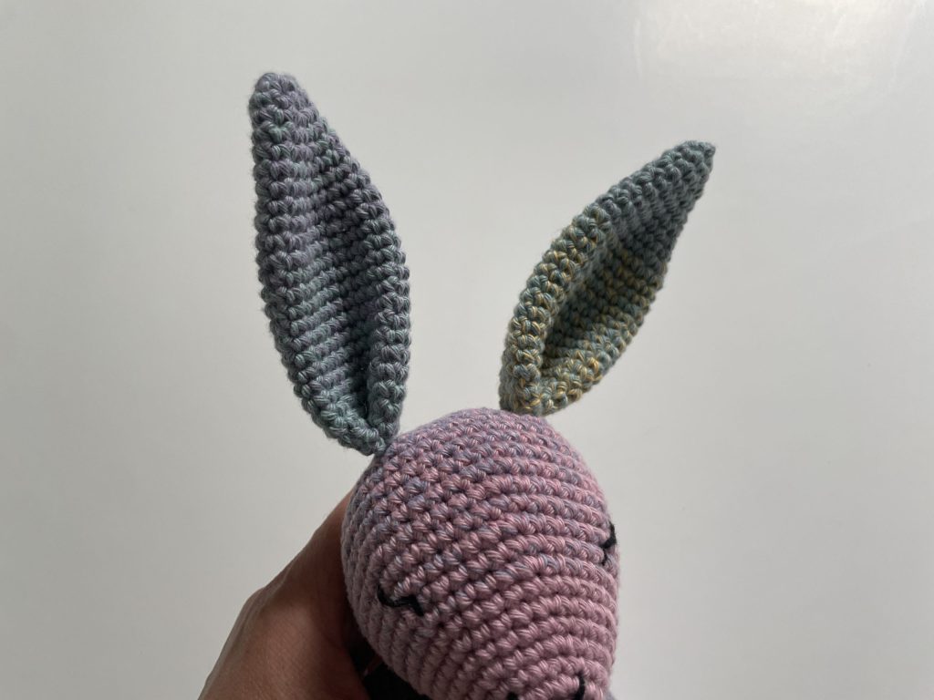 crochet bunny amigurumi ears