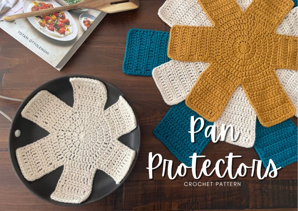 crochet pan protectors pattern library graphic image