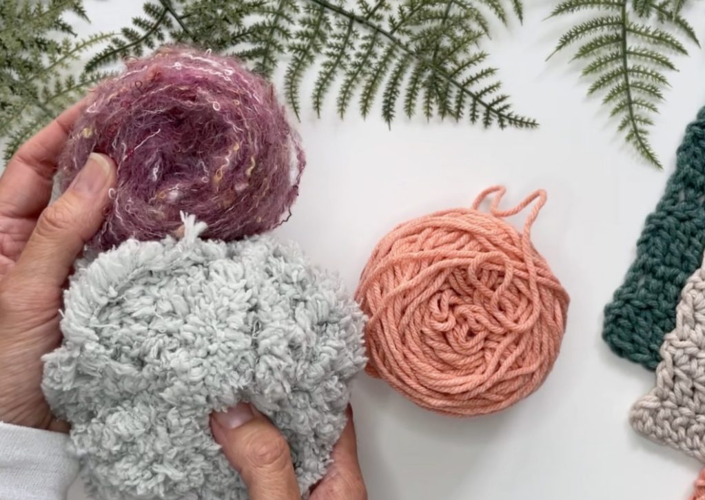 crochet yarn for beginners - don't use fuzzy yarn like this