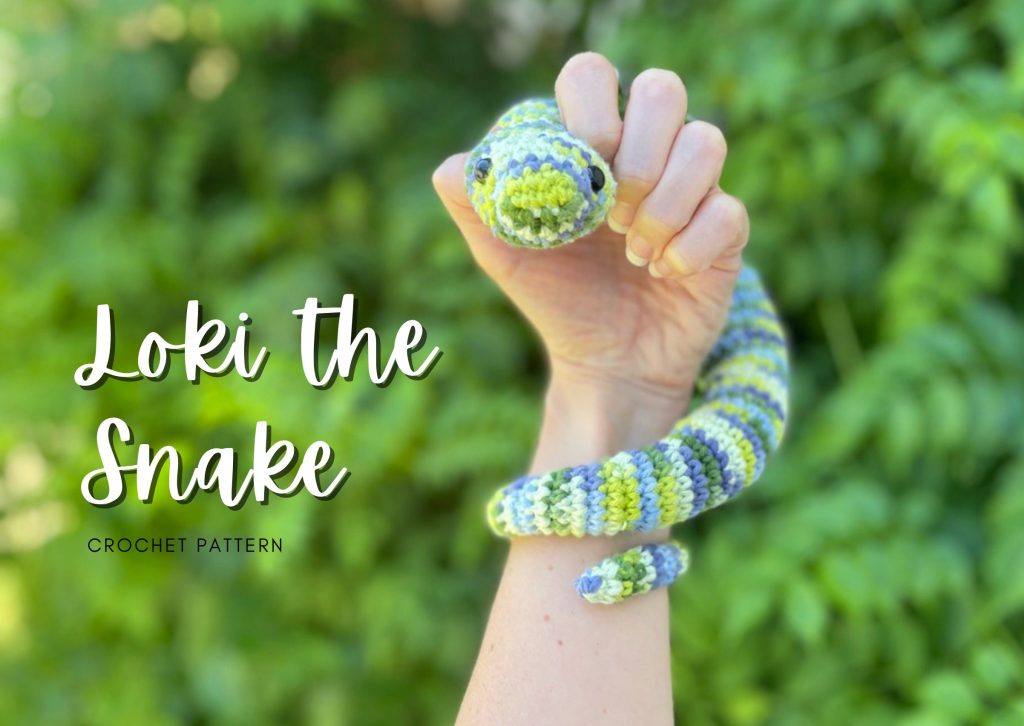 snake crochet pattern library graphic image