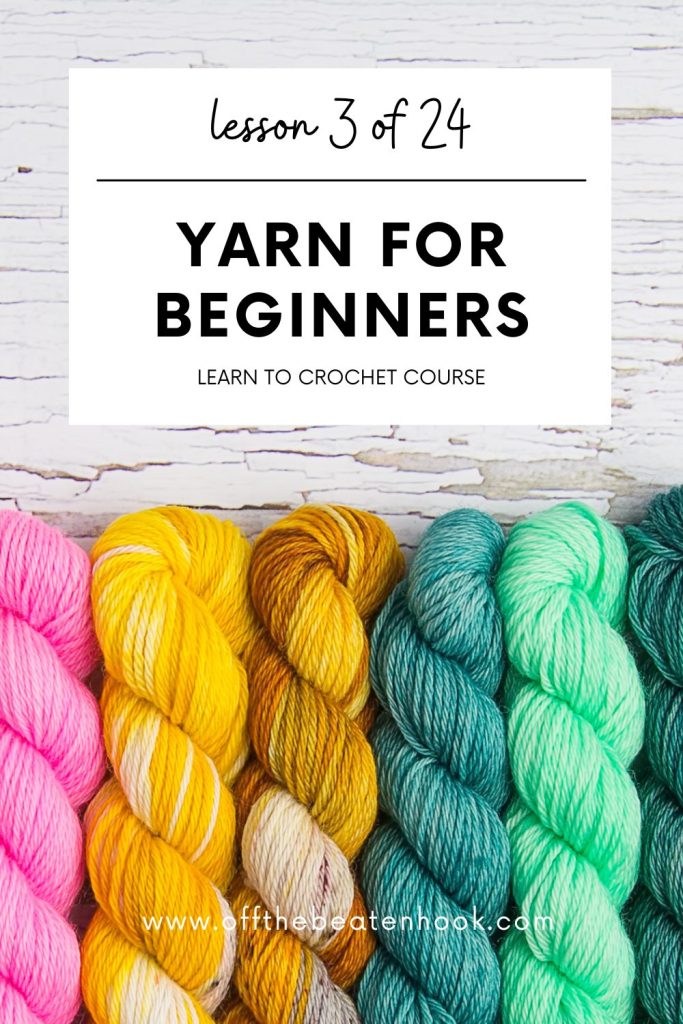 crochet yarn for beginners pinterest pin