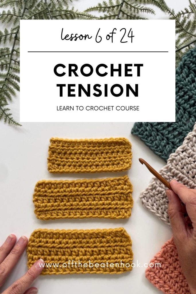 crochet tension pinterest pin
