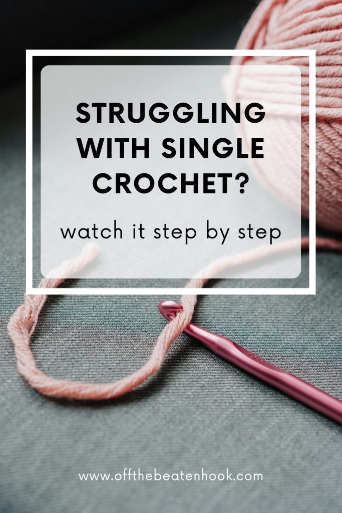 how to single crochet pinterest pin