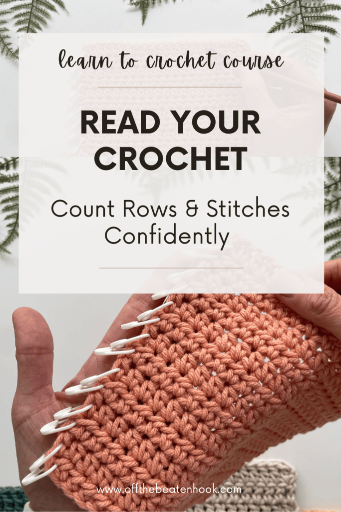 how to count crochet rows and stitches pinterest pin