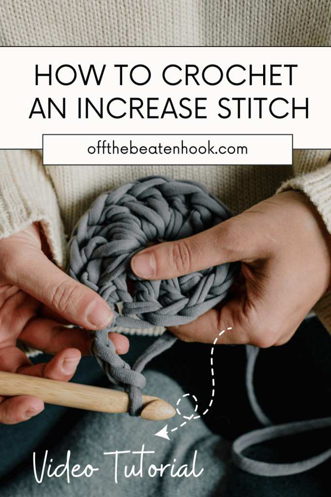how to increase in crochet pinterest pin