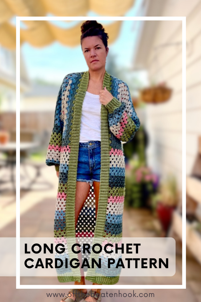 long cardigan crochet pattern pinterest pin