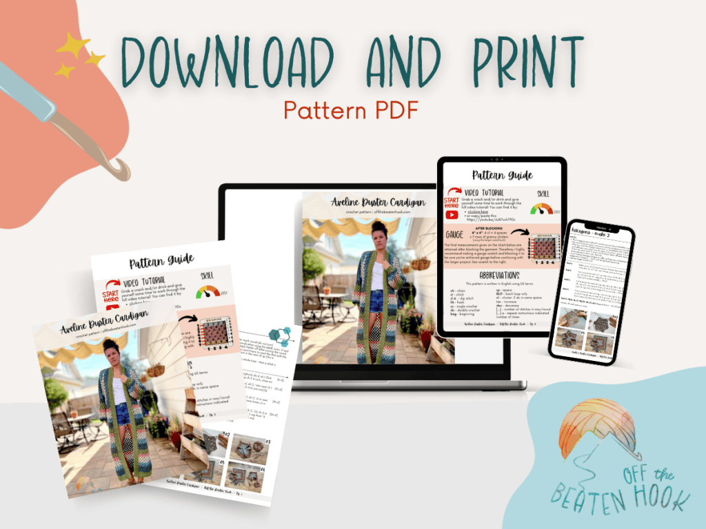 long crochet cardigan pattern pdf