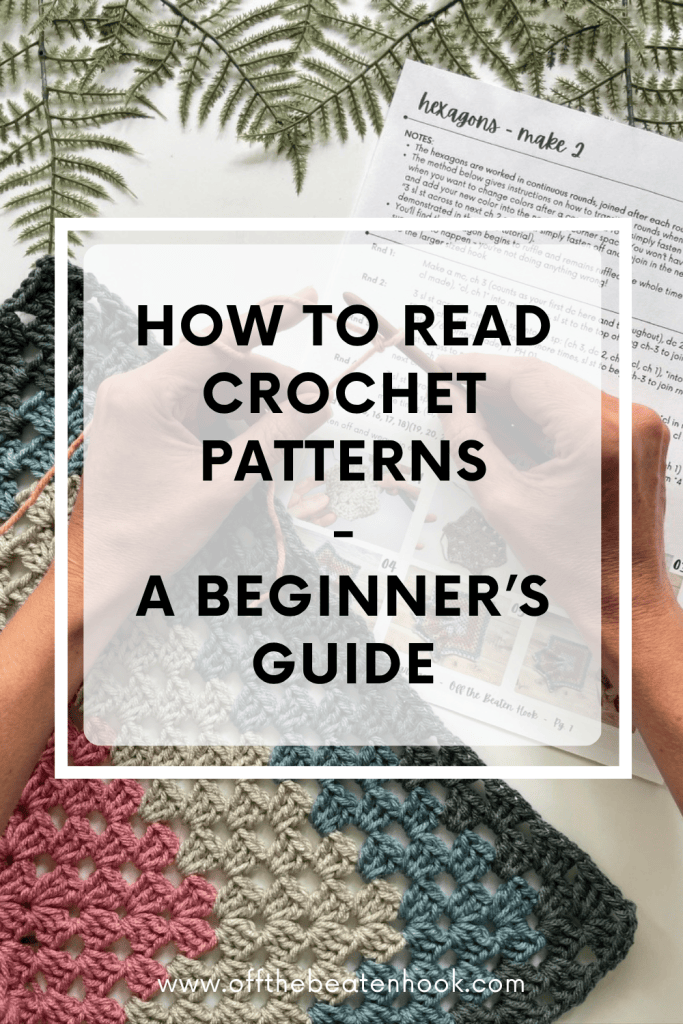 how to read crochet patterns pinterest pin