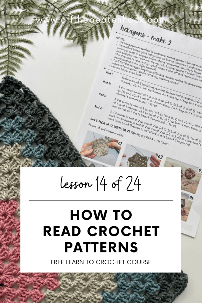 how to read crochet patterns pinterest pin